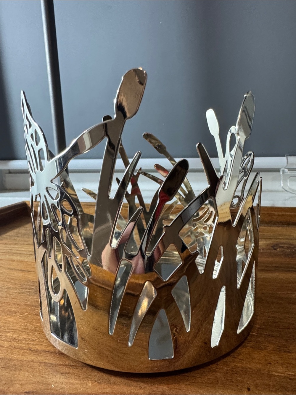 Silver Dragonfly and Cattail Jar Candle Sleeve - Picture 7 of 9